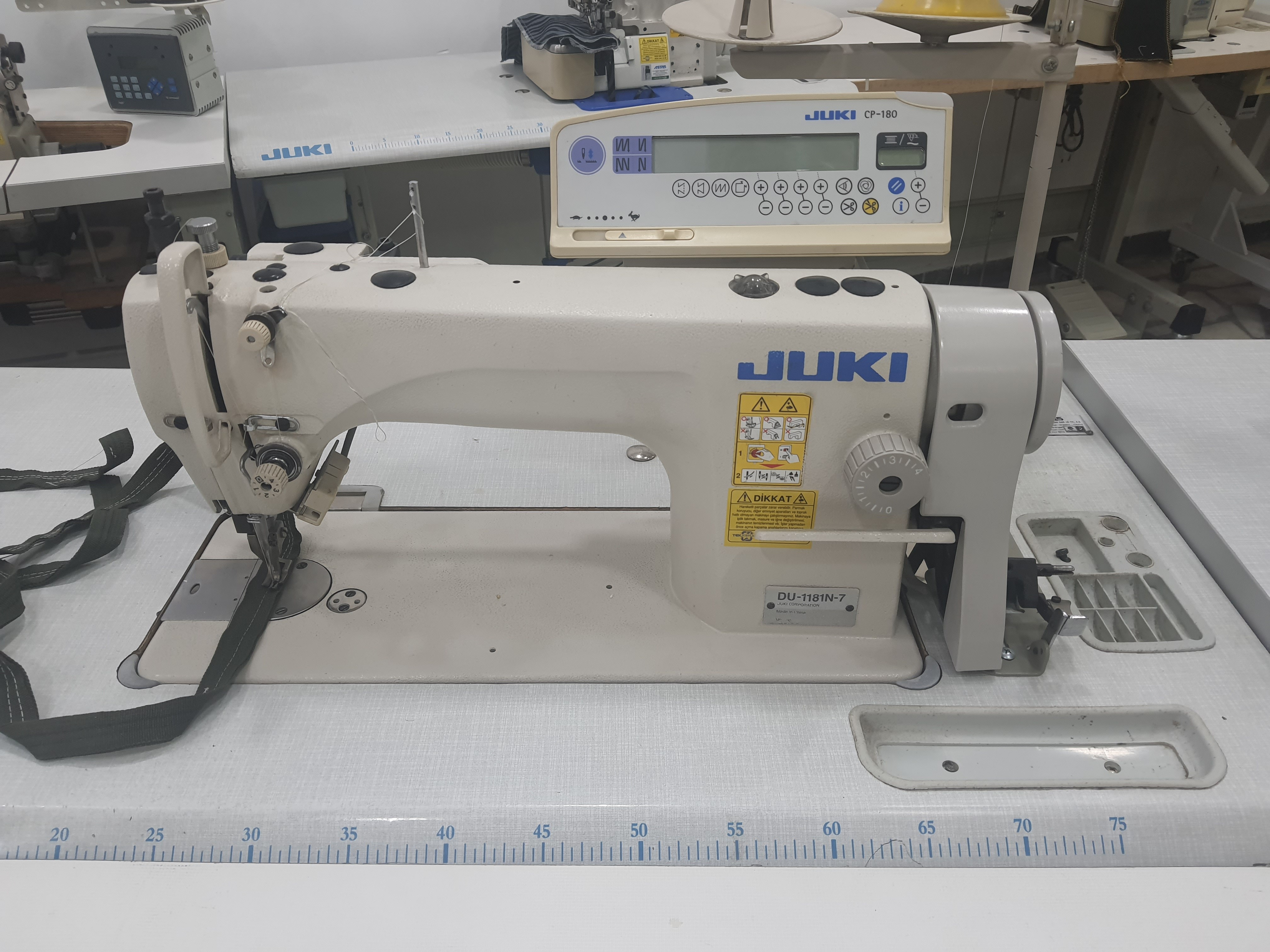 Juki DU-1181-7 Çift Papuç İplik Kesmeli Deri ve Branda Dikiş Makinesi
