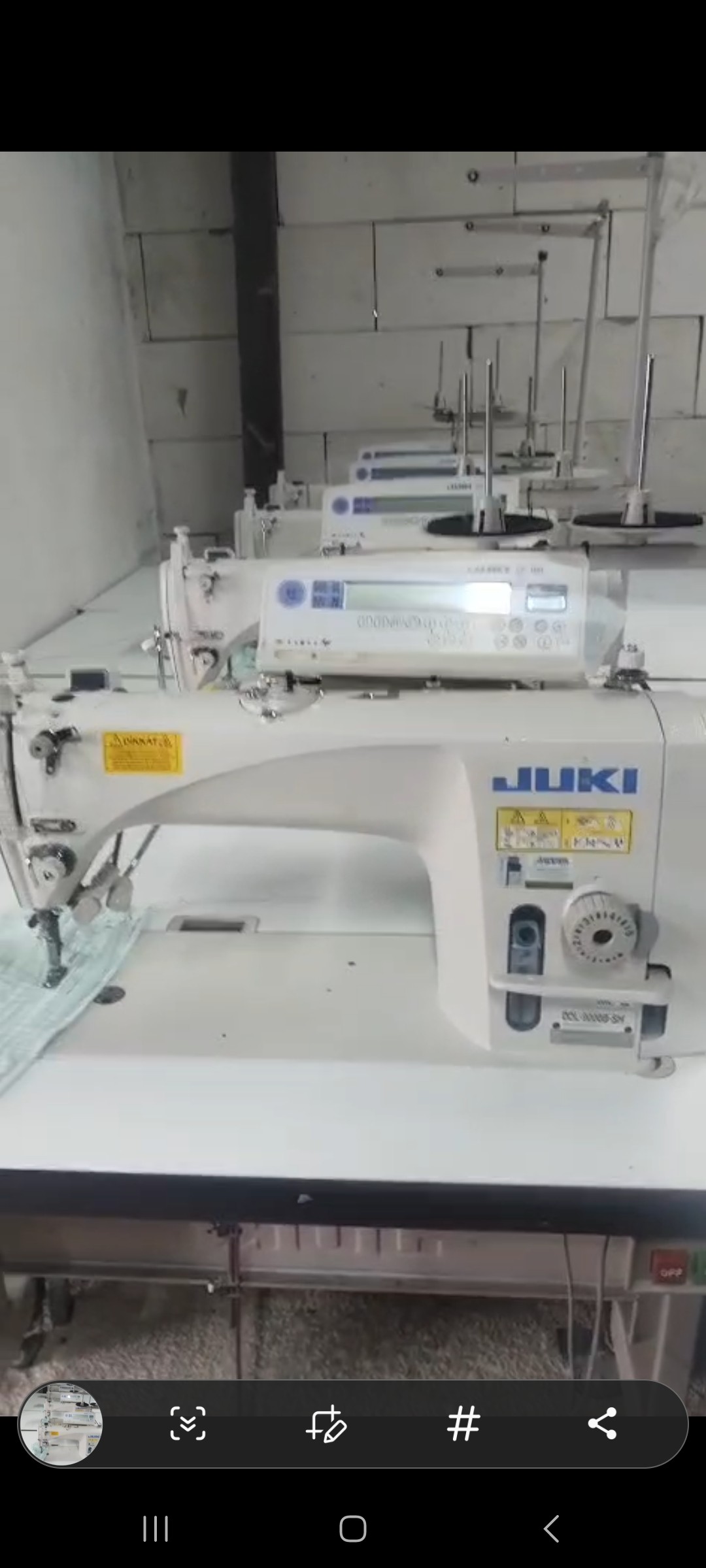 Juki DDL 9000 BSS Elektronik Düz Dikiş Makinası,  1 needle lockstitch